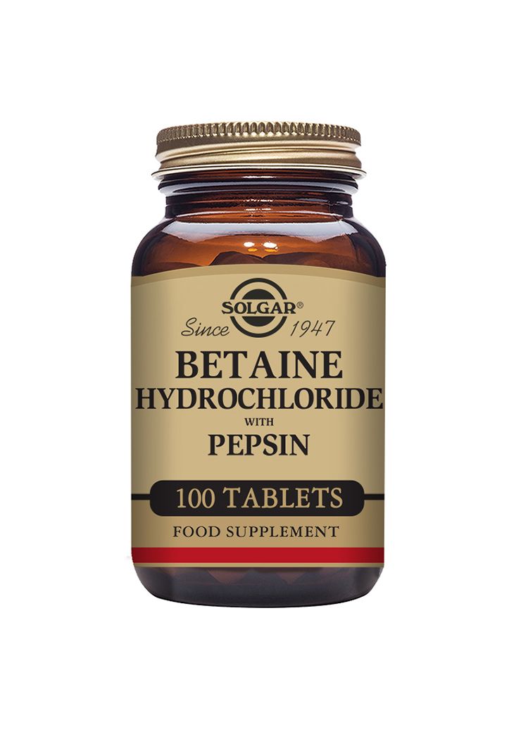 Solgar Betain Hydrochloride 100 tabletter