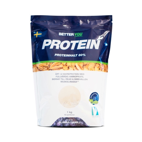 Better You Ärt & Havreprotein Blåbär & Vanilj 1 kg