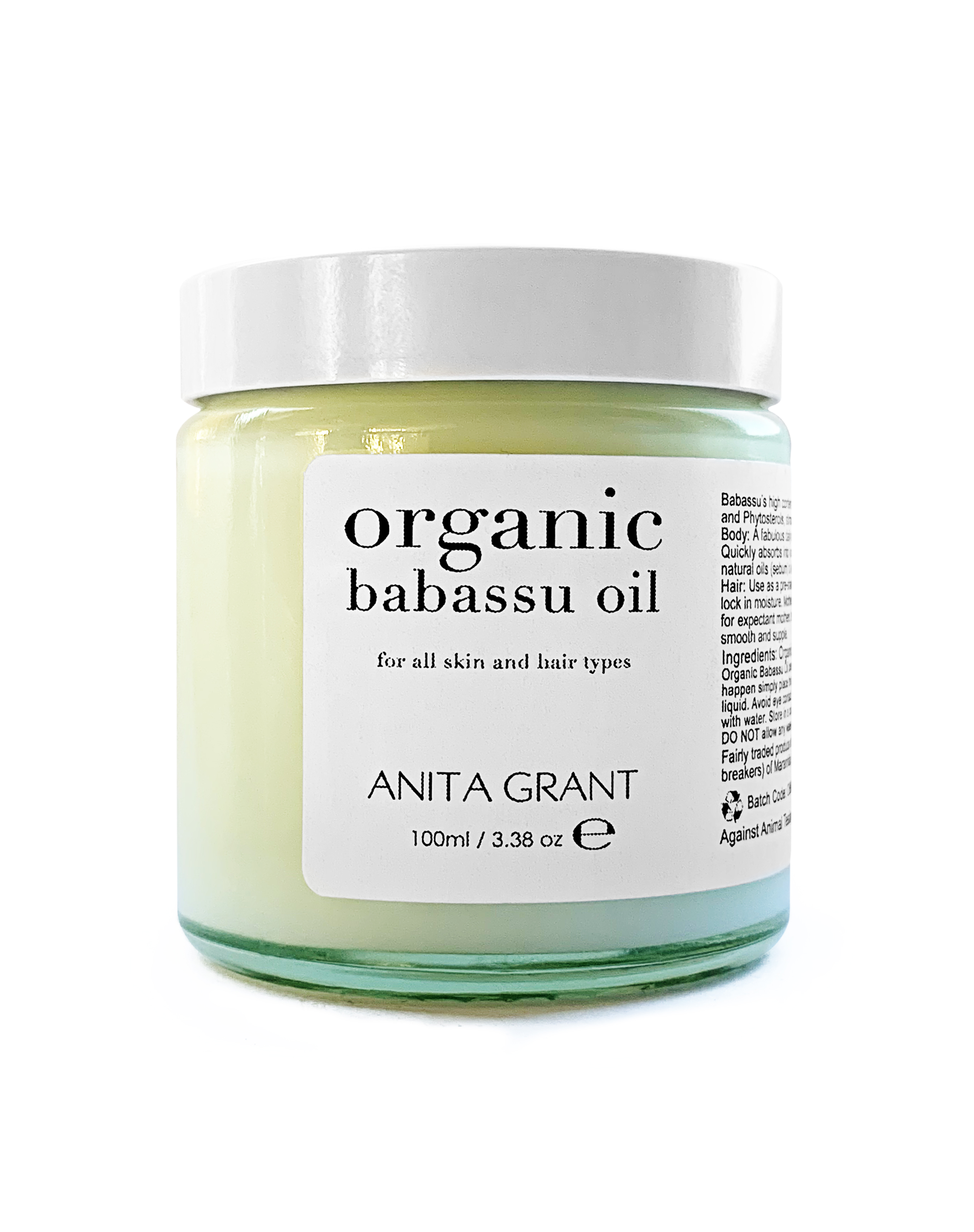 Anita Grant Organic Babassu Oil 100 ml