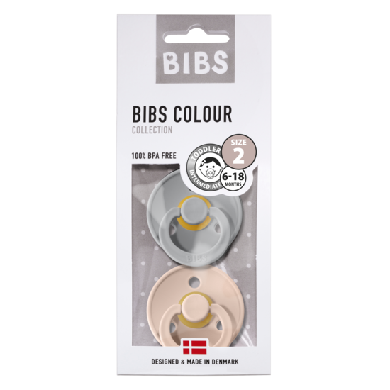 BIBS Colour Nappar Cloud/Blush Strl. 2 (6-18 månader) 2-pack