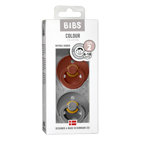 BIBS Colour Nappar Rust/Smoke Pink Strl. 2 (6-18 månader) 2-pack