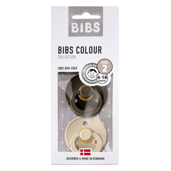 BIBS Colour Nappar Chocolate/Vanilla Pink Strl. 2 (6-18 månader)  2-pack