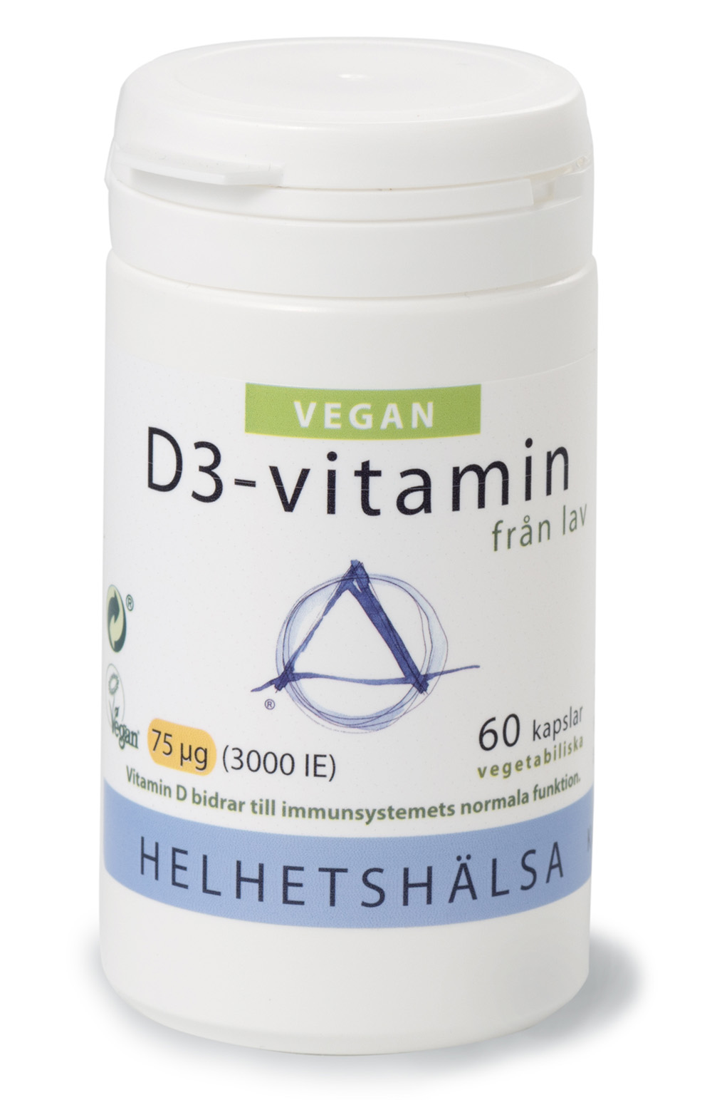 Helhetshälsa D3-vitamin 75 µg 60 kapslar