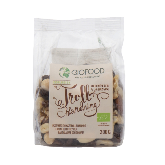 Biofood Frukt & Nötmix Trollblandning 200 g