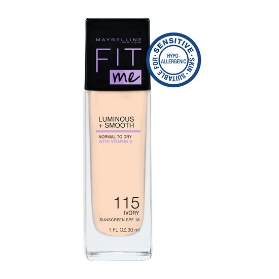 Maybelline Fit Me Luminous + Smooth Foundation 115 Ivory 30 ml