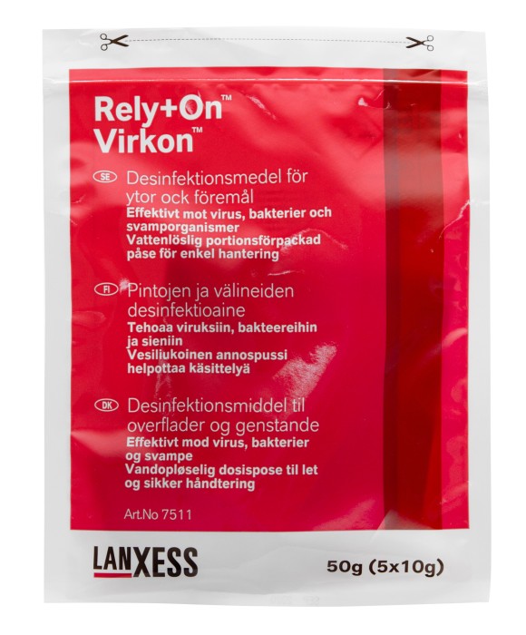Virkon desinfektionsmedel 10 x 10 g