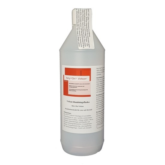 Virkon blandningsflaska 1 liter inkl 1 påse