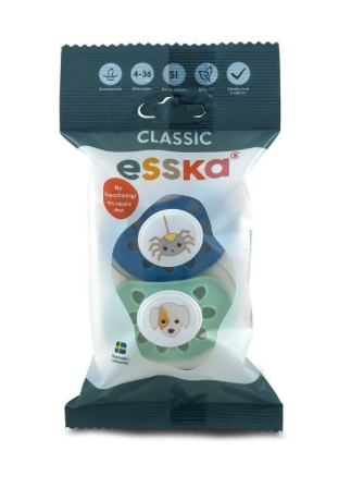 Esska Napp Classic Silikon (4-36 m) Blandade färger 2 st