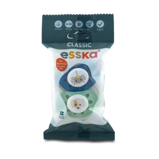 Esska Napp Classic Silikon (4-36 m) Blandade färger 2 st