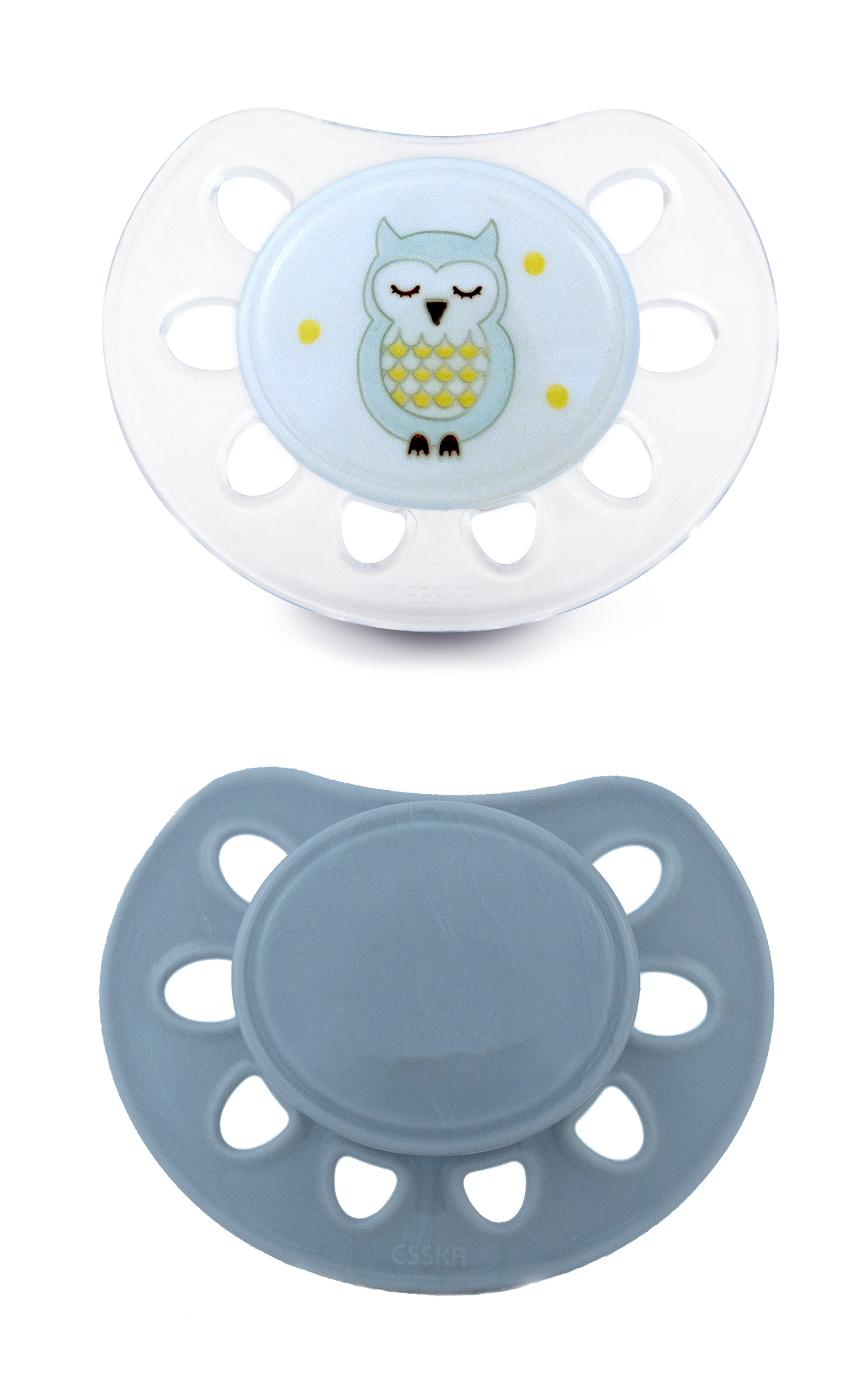 Esska Napp Classic Mini Silikon  (0-6 m) 2 st - Blandade färger
