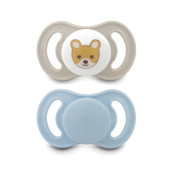 Esska Napp Happy Mini Silikon (0-6 m) 2 st - Blandade färger