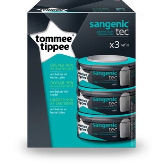 Tommee Tippee Sangenic TEC 3-pack Refill till blöjhink