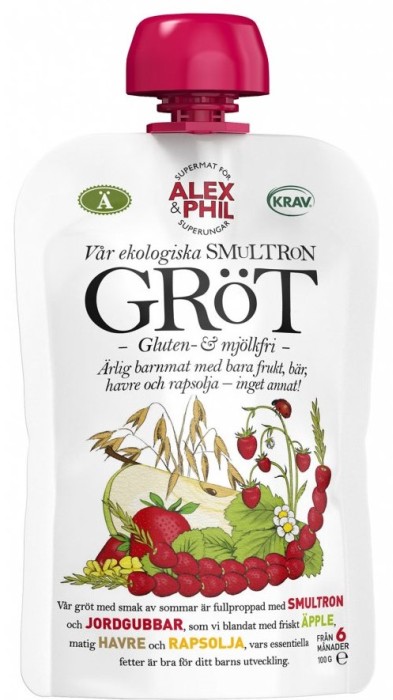 Alex&Phil Gröt med Smultron 100 g