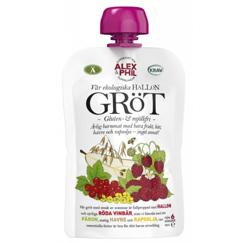 Alex&Phil Gröt med Hallon & Röda Vinbär 100 g