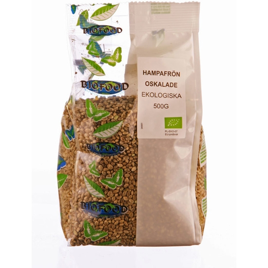 Biofood Hampafrön oskalade 500 g