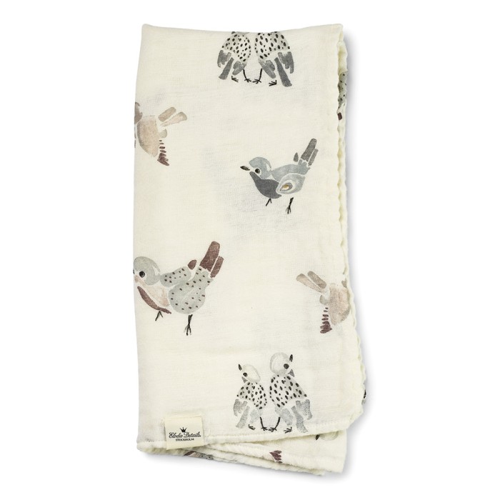 Elodie Bamboo Muslinfilt Feathered Friends
