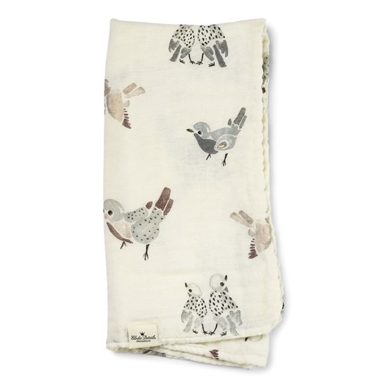 Elodie Bamboo Muslinfilt Feathered Friends