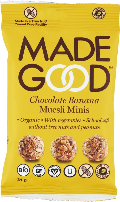 MadeGood Granolabollar Choklad Banan 24 g