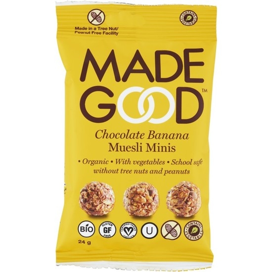 MadeGood Granolabollar Choklad Banan 24 g