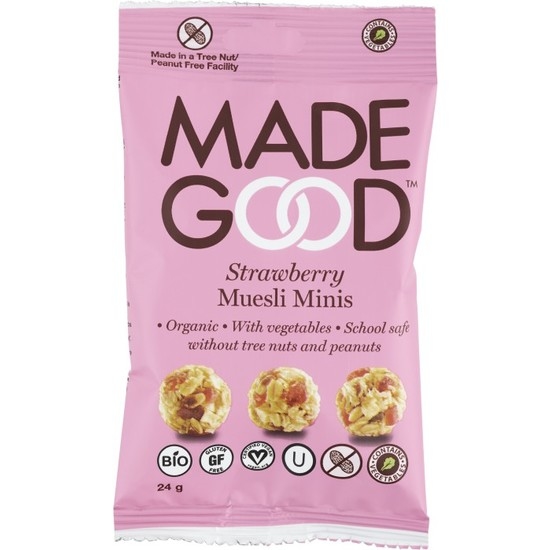 MadeGood Granolabollar Jordgubb 24 g
