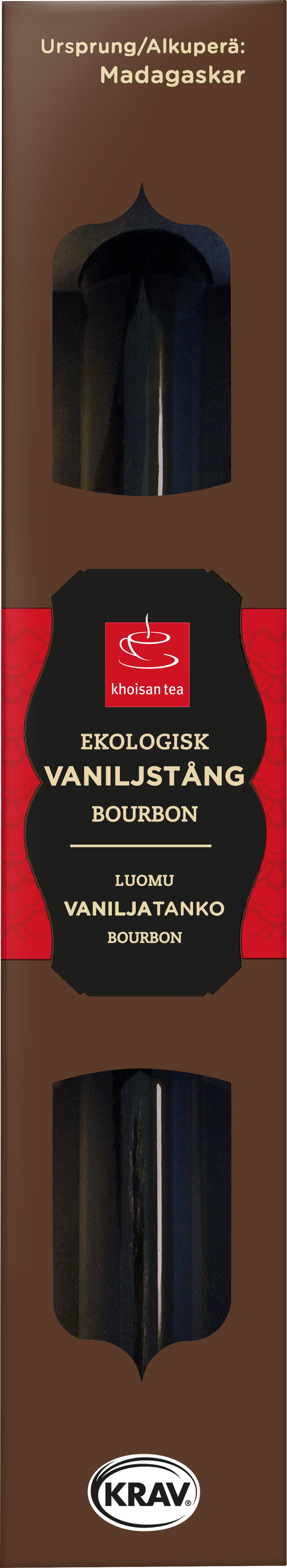 Khoisan Gourmet Äkta Bourbon Vaniljstång EKO KRAV 1 st