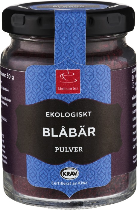 Khoisan Gourmet Blåbärspulver EKO KRAV 30 g