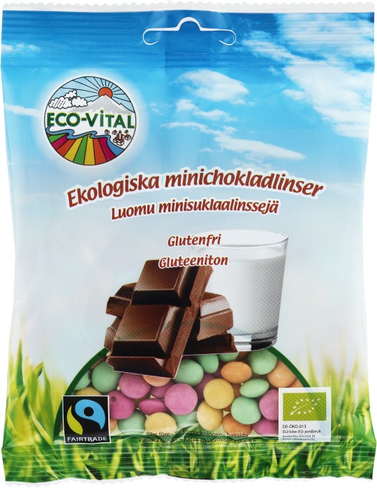 Eco-Vital Chokladlinser 80 g