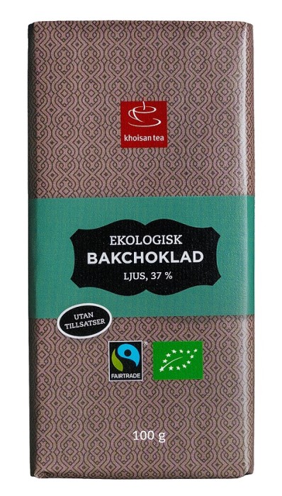 Khoisan Gourmet Bakchoklad Ljus EKO 100 g