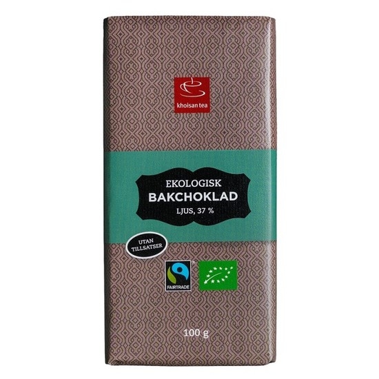 Khoisan Gourmet Bakchoklad Ljus EKO 100 g