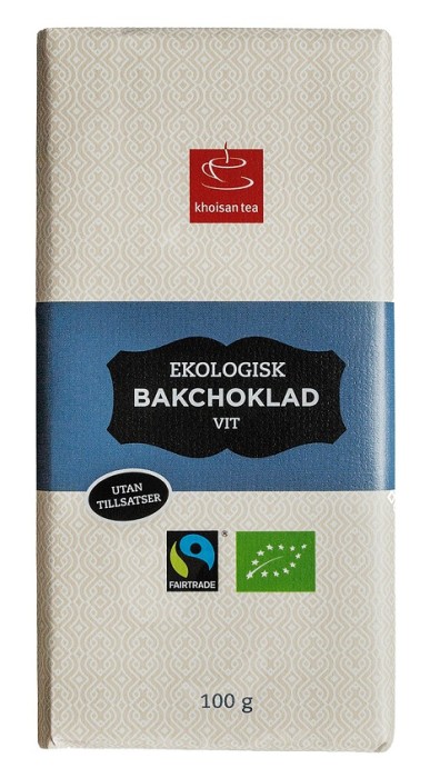 Khoisan Gourmet Bakchoklad Vit EKO 100 g