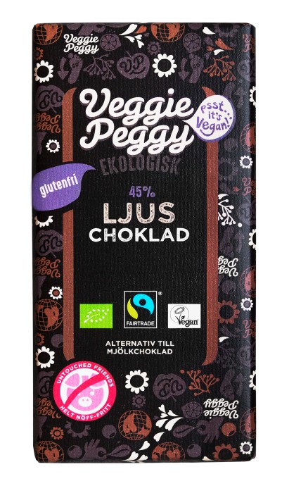 Veggie Peggy Ljus Choklad 85 g