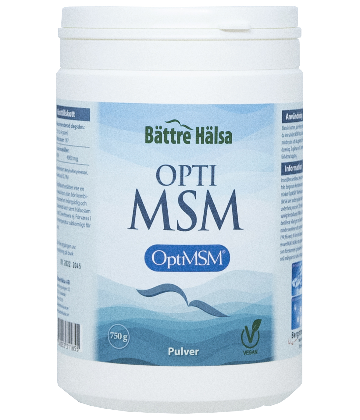 Bättre Hälsa OptiMSM pulver 750 g