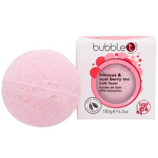 BubbleT Hibiscus & Acai Berry Tea Bath Fizzer 180 g