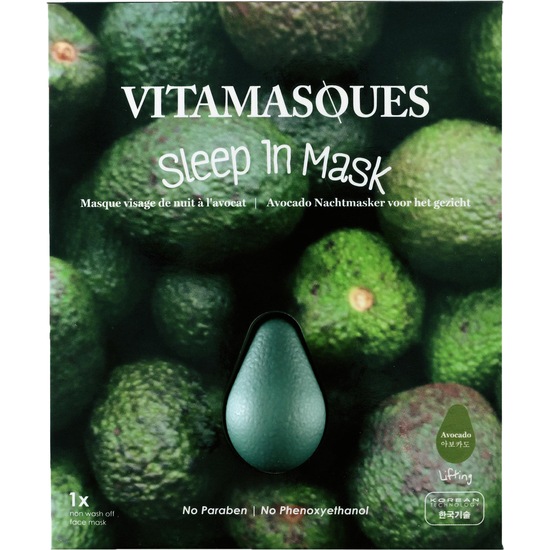 VITAMASQUES Avocado Sleep in Mask Double Shape
