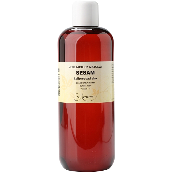 Crearome Sesamolja Kallpressad Eko 500 ml