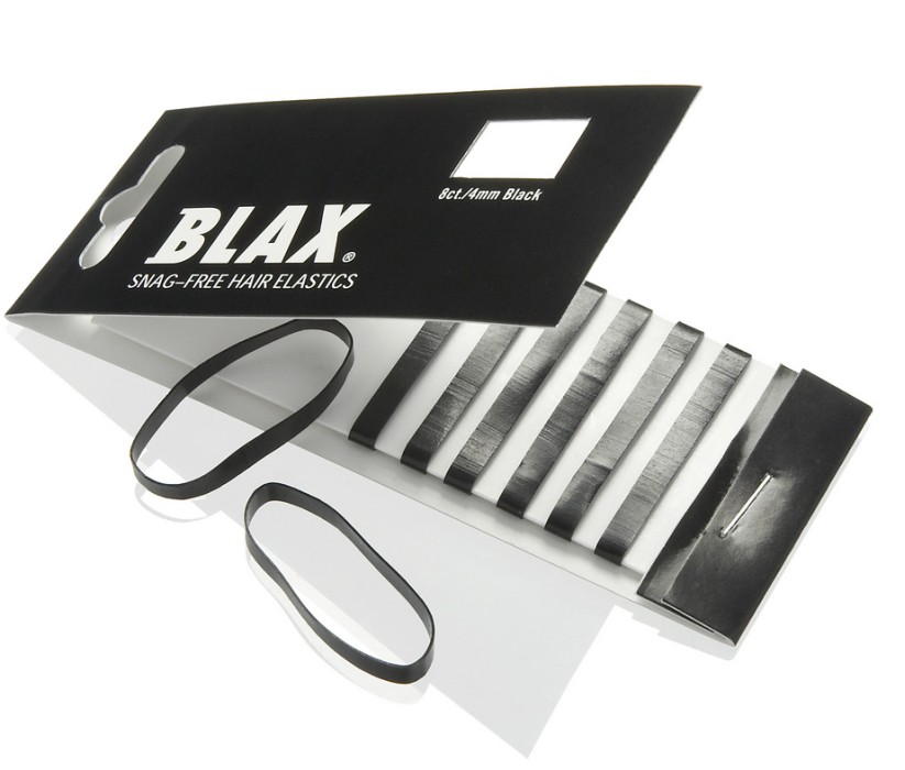 Blax Snag-Free Hair Elastic Black 8 st