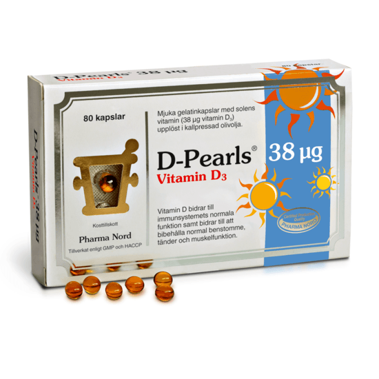 Pharma Nord D-Pearls 38 µg 80 kapslar