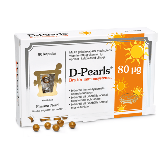 Pharma Nord D-Pearls 80 µg 80 kapslar