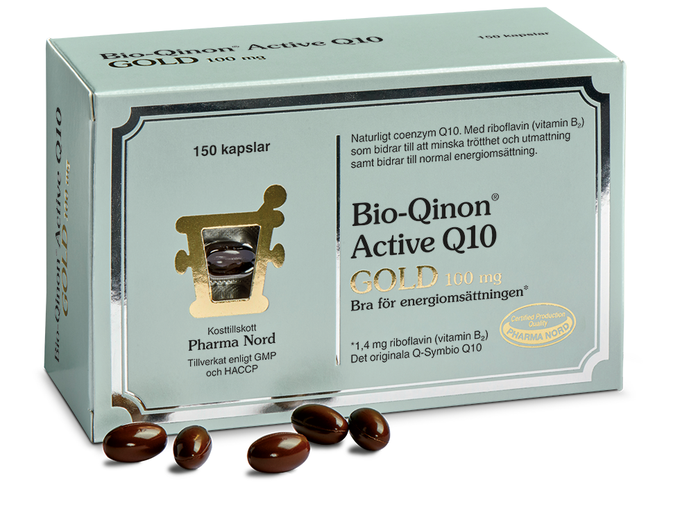 Pharma Nord Bio-Qinon Active Q10 Gold 100 mg 150 kapslar