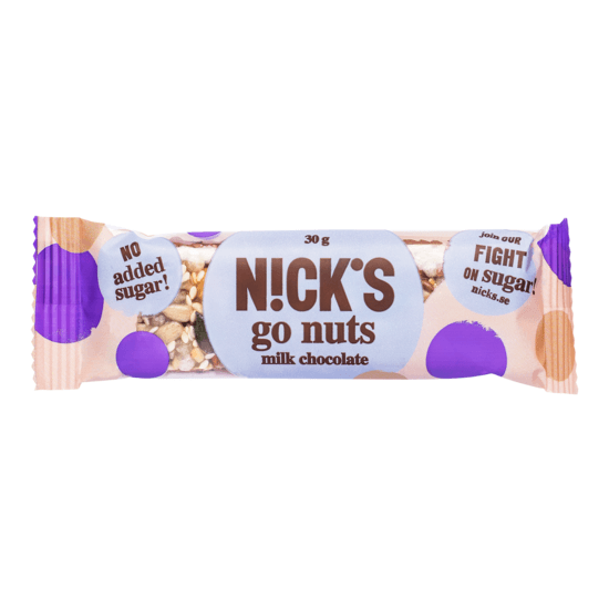 Nicks Go Nuts Milk Chocolate 30 g