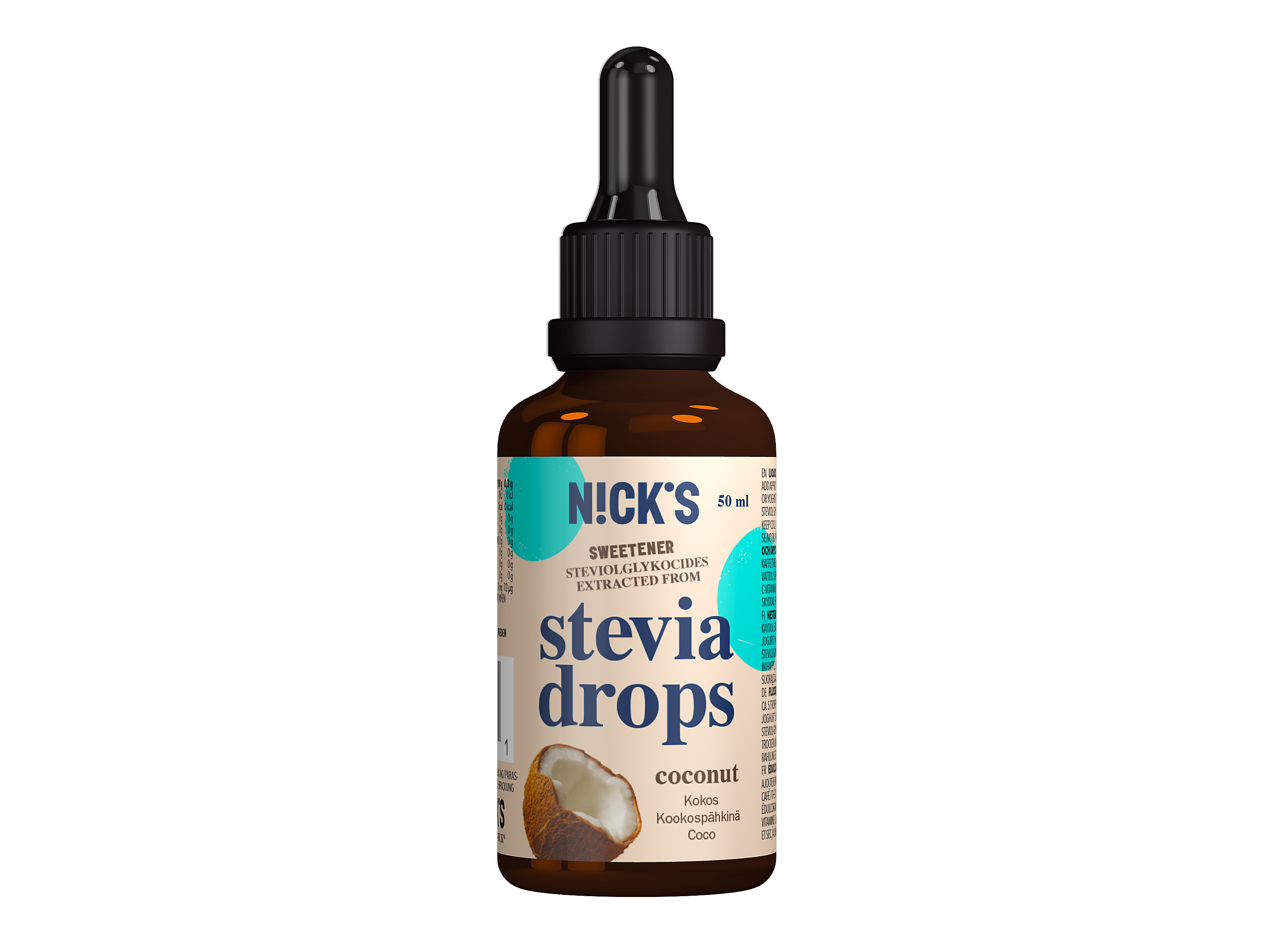 Nicks Stevia Drops Coconut 50 ml