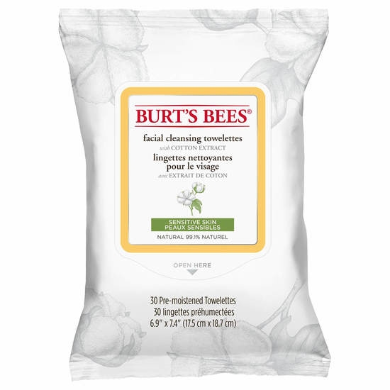 Burt's Bees Facial Cleansing Towelettes Sensitive