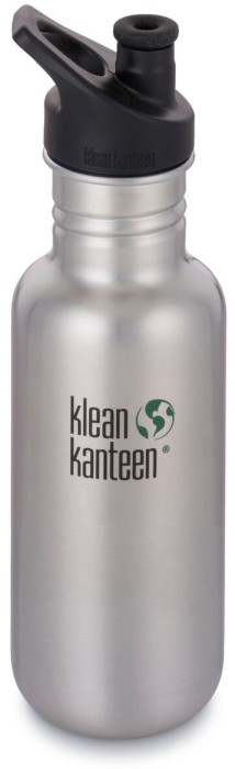 Klean Kanteen Classic with Sport Cap Brushed Stainless 532 ml