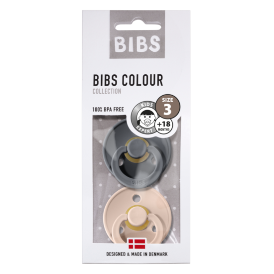 BIBS Colour Nappar Iron/Blush Strl. 3 (+18 månader) 2-pack