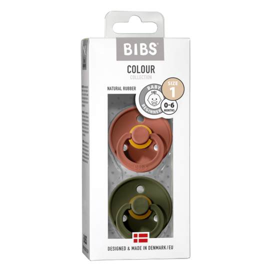 BIBS Colour Nappar Woodchuck/Hunter green Strl. 1 (0-6 månader) 2-pack