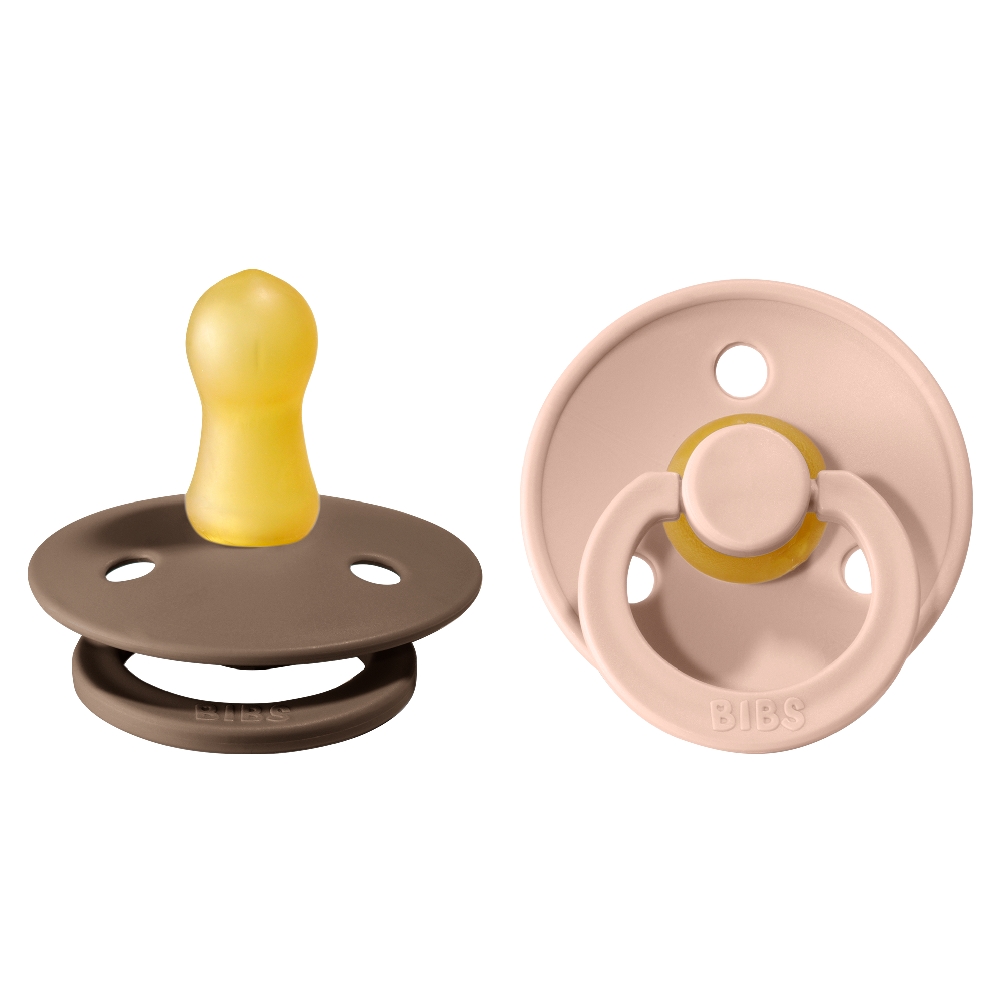 BIBS Colour Latex Size 1 Dark Oak/Blush 2-pack
