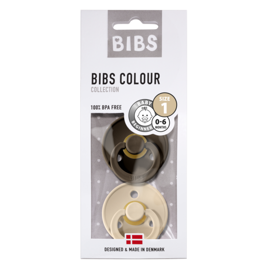 BIBS Colour Nappar Chocolate/Vanilla Strl. 1 (0-6 månader) 2-pack