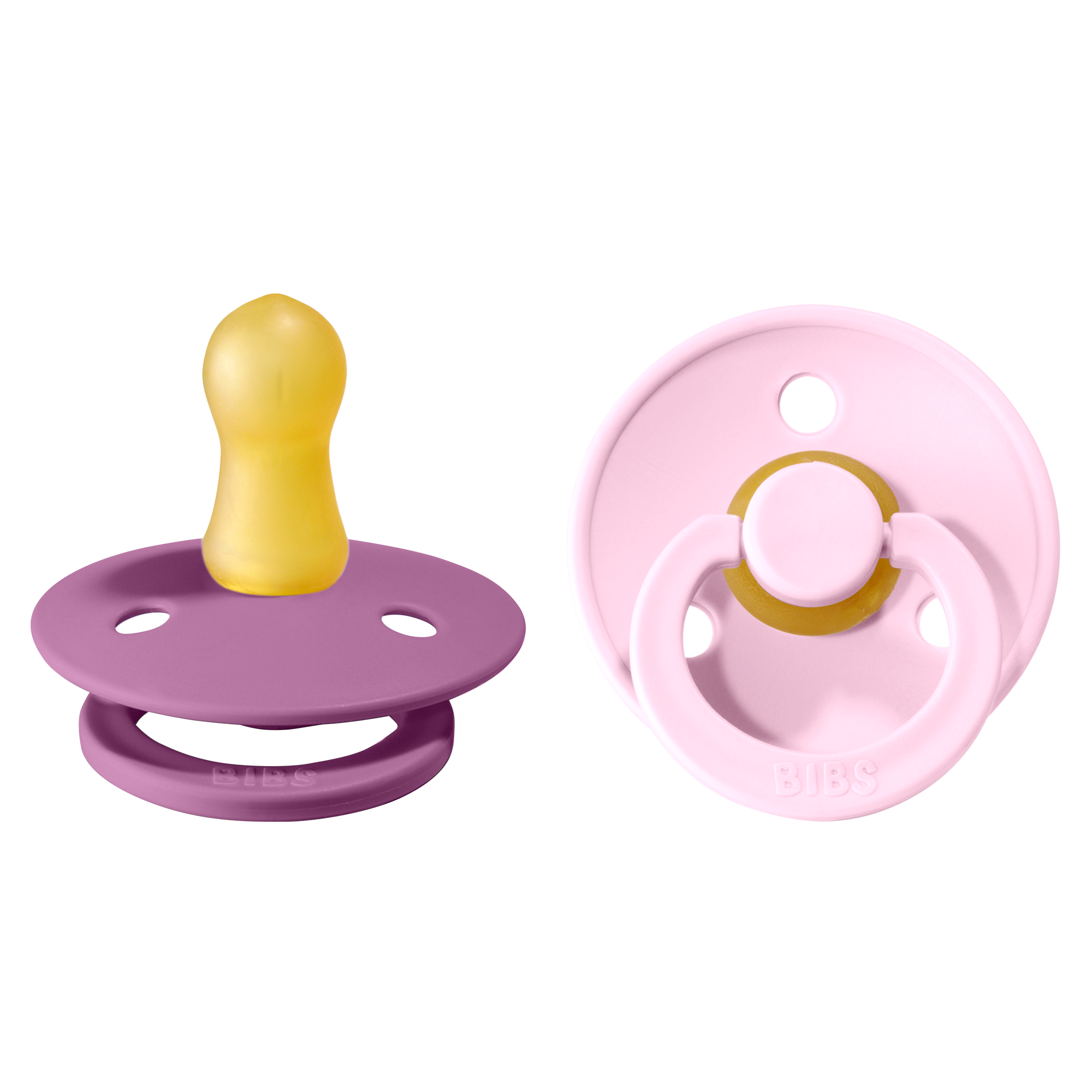 BIBS Colour Nappar Lavender/Baby pink Strl. 1 (0-6 månader) 2-pack