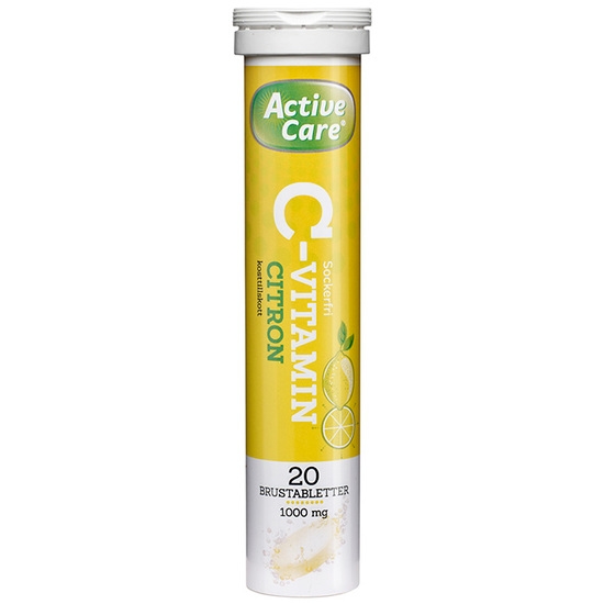 Active Care C-vitamin Citron 20 brustabletter