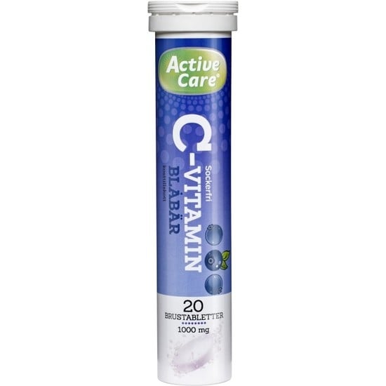 Active Care C-vitamin Blåbär 20 brustabletter